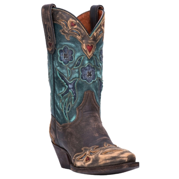 Dan Post Shoes - Dan Post Vintage Bluebird Western Boots Size 6